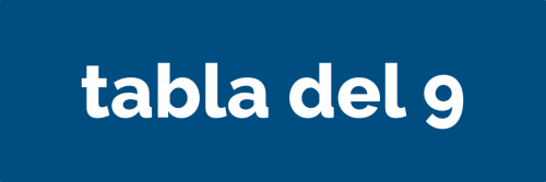 Tabla del 9