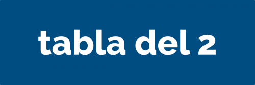 Tabla del 2